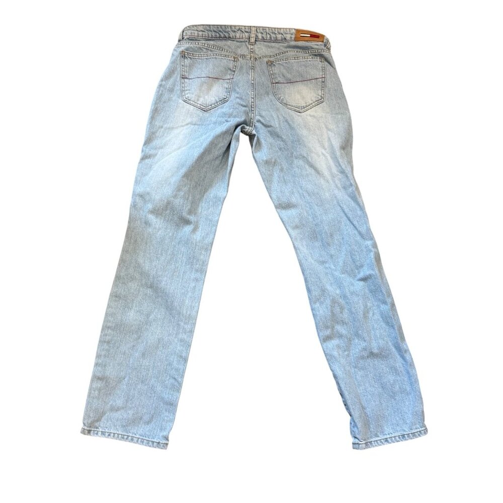 Vintage Tommy Hilfiger Jeans Mens 31 Light Wash Blue Denim Straight Leg Casual S